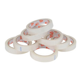 5 Star Office Tape Roll 18mm x 66m Clear 8 Pack 108096 F