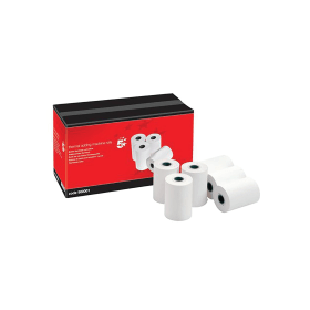 5 Star Office Thermal Printer Rolls 57mm x 18m White 20 Pack 900001 112711 F