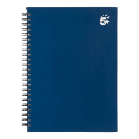 5 Star Office Twinbound Hardback 140 Pages A5 Indigo 5 Pack 567012 F