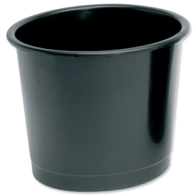 5 Star Office Waste Bin Polypropylene 14L Black 123622 F