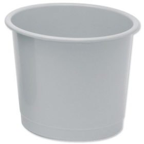 5 Star Office Waste Bin Polypropylene 14L Grey 107826 F