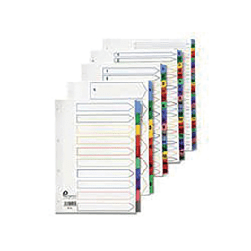 5 Star Office White Multicoloured Index Dividers January December 324062 811246 F