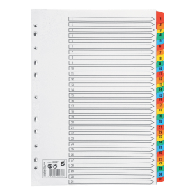 5 Star Office White Multicoloured Mylar Index Dividers 1 31 464327 113709 F
