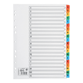 5 Star Office White Multicoloured Mylar Index Dividers 20 A Z 464335 135653 F