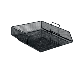5 Star Office Wire Mesh Letter Tray Foolscap Black 565558 F