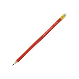 5 Star Pencil with Eraser HB Red Barrel 12 Pack 101826 F