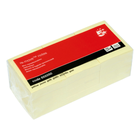 5 Star Sticky Notes 100 Sheets 38mm x 51mm Yellow 12 Pack 102543 F