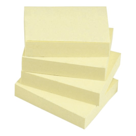5 Star Sticky Notes 100 Sheets 38mm x 51mm Yellow 12 Pack 462950 F