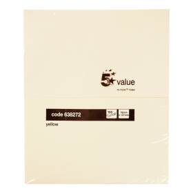 5 Star Sticky Notes 100 Sheets 76mm x 76mm Yellow 12 Pack 183648 F