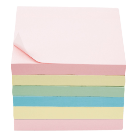 5 Star Sticky Notes Extra Sticky 90 Sheets 76mm x 76mm Neon Assorted 6 Pack 477483 F