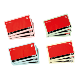 5 Star Sticky Notes Removable 100 Sheets 127mm x 76mm Pastel 12 Pack 104674 F