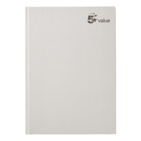 5 Star Value Casebound Notebook Ruled 192 Pages A4 White 5 Pack 638760 167271 F