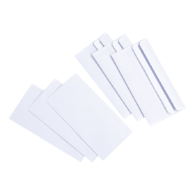 5 Star Value Envelope Wallet Self Seal 80gsm DL White 1000 Pack 638507 889013 F