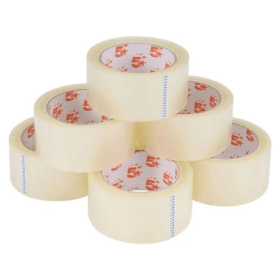 5 Star Value Parcel Tape 48mm x 66m Clear 6 Pack 489839 F