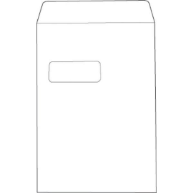 5 Star Value Self Seal C4 Windowed Pocket Envelope 100gsm White 250 Pack 553274 889020 F