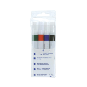 5 Star Value Strategy SL Dry Wipe Markers Bullet Tip Assorted 4 Pack 148169 F