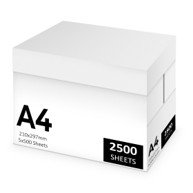 A4 White Copy Paper 75gsm 2500 Sheets