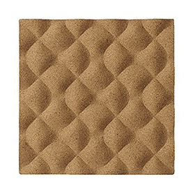 ARCHYI Frameless Ripple Cork Tile 200mm x 200mm 12 Pack 753245 F