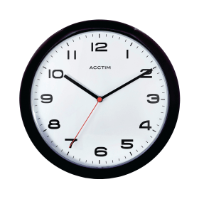 Acctim Aylesbury Wall Clock Black 392132 F