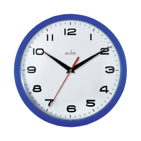 Acctim Aylesbury Wall Clock Blue 392131 F
