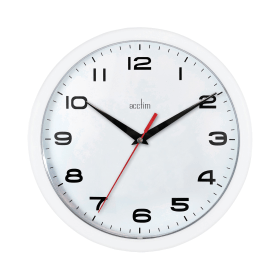 Acctim Aylesbury Wall Clock White 392129 F