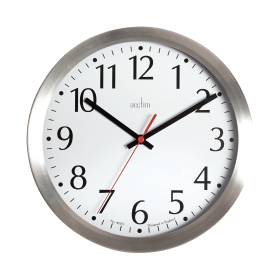 Acctim Javik 10 Inch Wall Clock Aluminium 392123 F