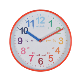 Acctim Wickford Time Teaching Clock Red Edging 830416 F