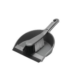 Addis Dustpan And Soft Brush Set Metallic Grey AG51039 F