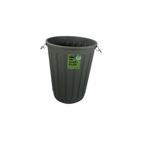 Addis Dustbin Base Round 90 Litre Grey B766GRY | Cartridge People