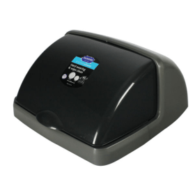 Addis Metallic Grey Black Rolltop Bin Lid 50L AG05910 F
