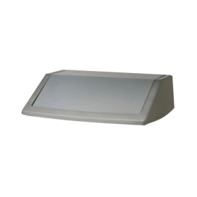 Addis Metallic Grey Flip Top Bin Lid 60L AG11797 F