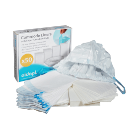 Aidapt Commode Liners with Absorbent Pads 50 Pack 922080 F