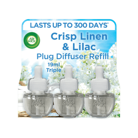 Air Wick Liquid Electric Plug Diffuser Refill Crisp Linen Lilac 5 Pack 883186 F