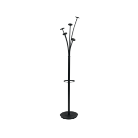 Alba Festival Coat Stand 350mm x 350mm x 1870mm Black 133174 F