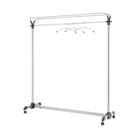 Alba Garment Coat Rack with Brakes Metal 1530mm x 540mm x 1715mm 533087 F