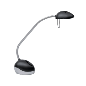 Alba Halox LED Desk Lamp 3 5.5W with UK Plug Black Grey 176170 F