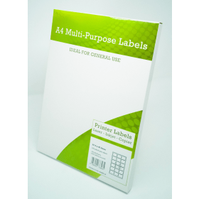 Alpa Cartridge Multipurpose Labels Laser Copier Inkjet 63.5mm x 46.5mm White 100 Pack 565610 F
