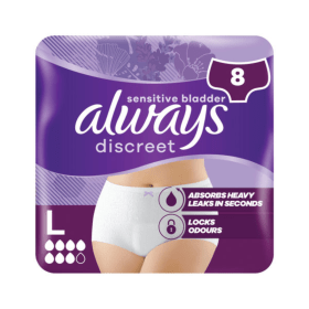 Always Discreet Pants Large Plus 8 Pairs PX11168 F