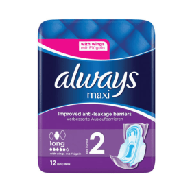 Always Sensitive Long Ultra Sanitary Pads With Wings 96 Pack PX53684 F