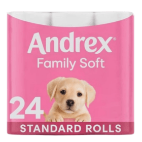 Andrex Family Soft Toilet Roll 2 Ply 170 Sheets 24 Pack 918334 F