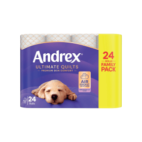 Andrex Ulitmate Quilts Toilet Roll 3 Ply 115 Sheets 24 Pack 918329 F