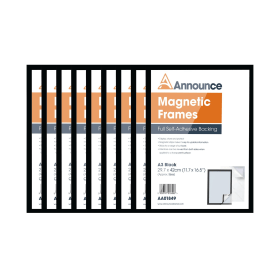Announce A3 Magnetic Frame Black 10 Pack 493488 F
