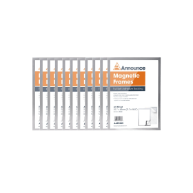 Announce A3 Magnetic Frame Silver 10 Pack 493482 F