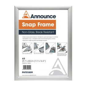 Announce A3 Snap Frame Aluminium PHT01809 F