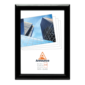 Announce A4 Snap Frame Black AA06222 F
