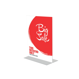 Announce A5 Stand Up Sign Holder Clear 498679 F