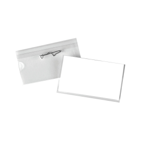 Announce Pin Name Badge 54mm x 90mm 50 Pack 498725 F
