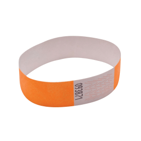 Announce Wrist Band 19mm Orange 1000 Pack 493473 F