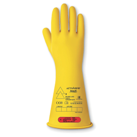 Ansell Electrical Insulating Gloves Class 0 Yellow Long Large 796716 F