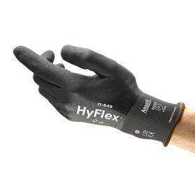Ansell Hyflex 11 849 Gloves Large Black 12 Pack 796792 F